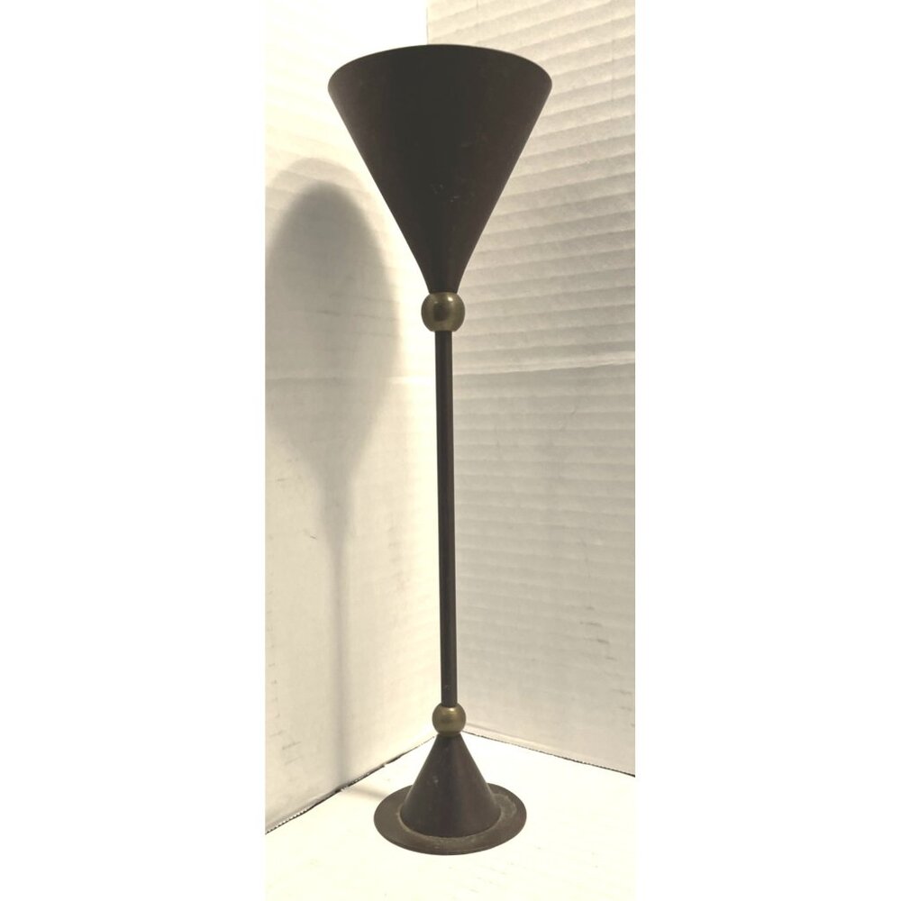 Vintage Century Mixed Metal Candlestick 12"